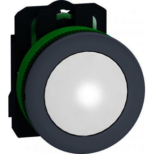 Schneider Electric verzonken sign.lamp wit 24vad