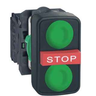 Schneider Electric dubbele drukknop kunststoff Schneider Electric dubbele drukknop kunststoff