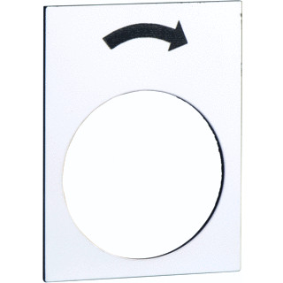 Schneider Electric etiket met symbool