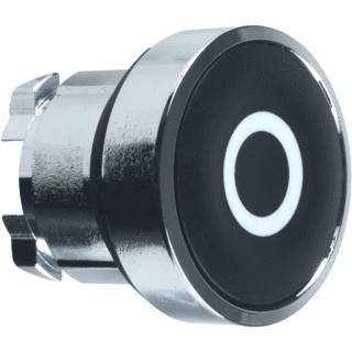 Schneider Electric kop drukknop zwart "o"