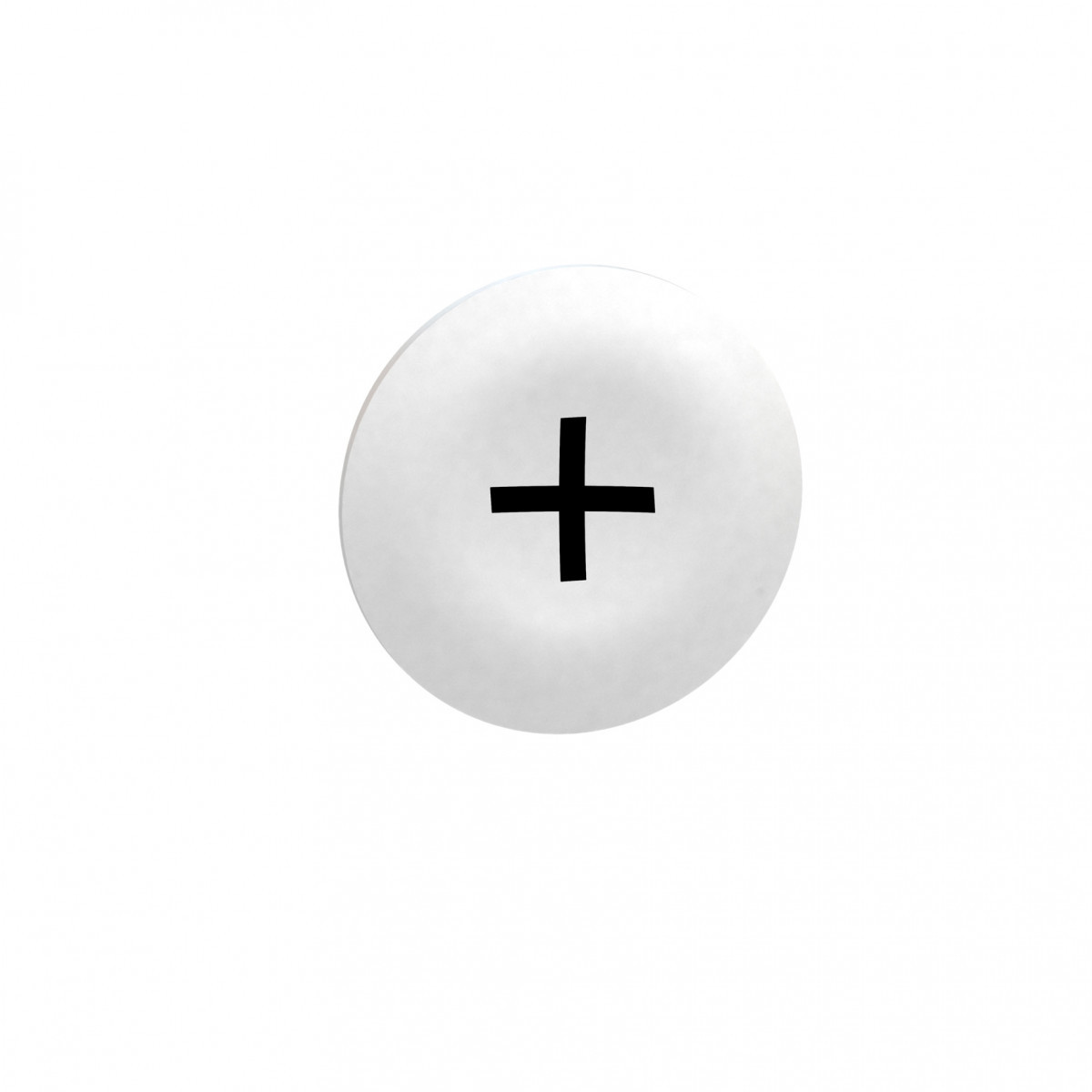 Schneider Electric kapje wit met markering "+"
