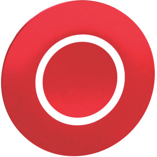Schneider Electric kapje rood met markering "o"