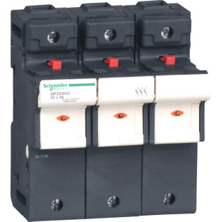 Schneider Electric zekeringh.3P 125a voor zek.22x58 MM