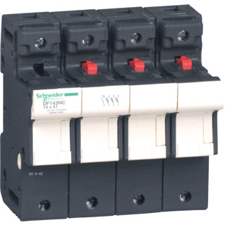 Schneider Electric zekeringh.3P N 50a voor zek.14x51 MM