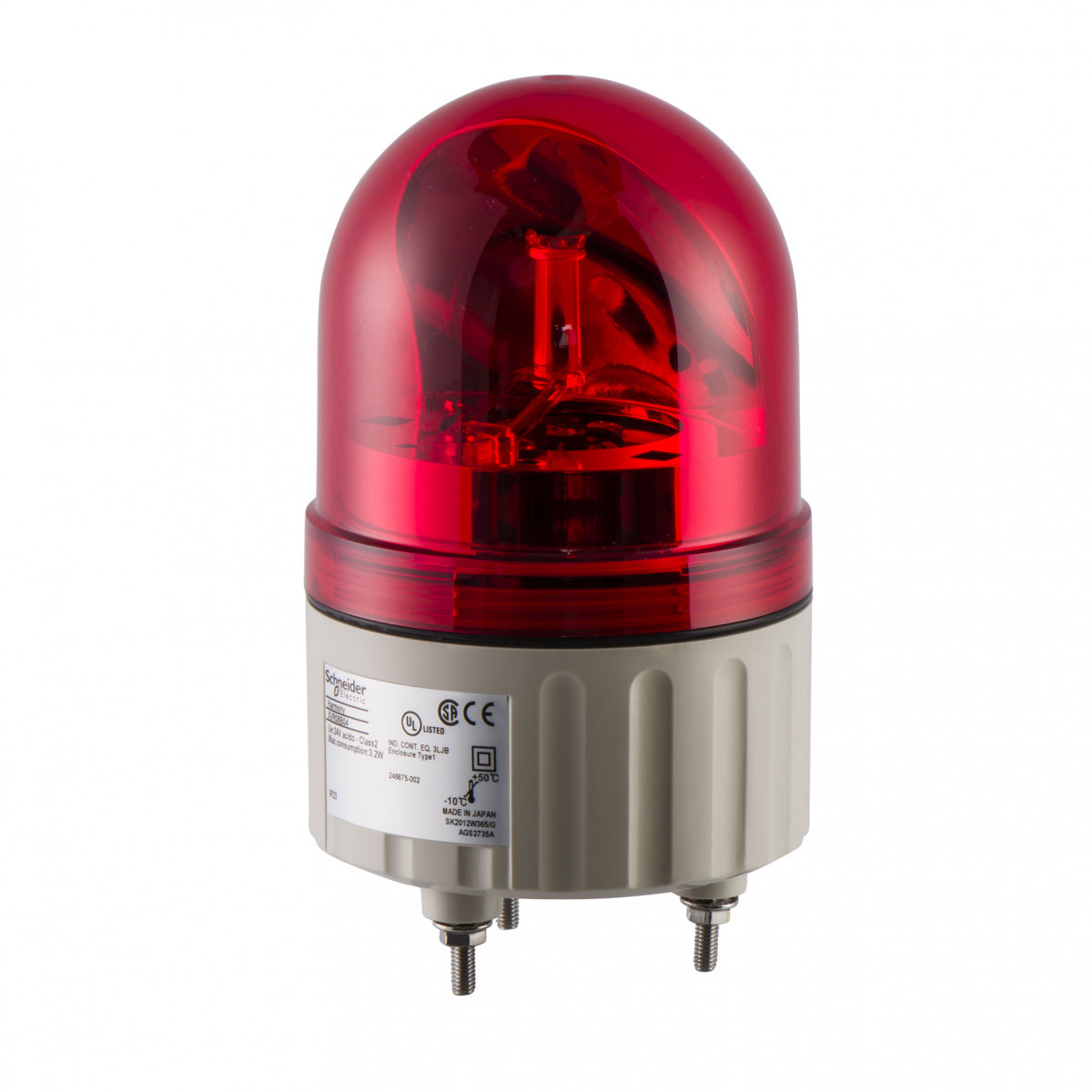 Schneider Electric zwaailamp Ø84-rood