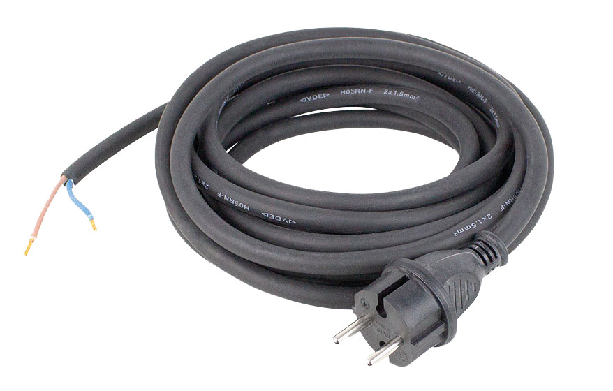 Schwabe Batterijen, accu's, opladers en aan Aansluitkabel neopreen 230V/16a ip44 H07RN-F 2G1,5 zwart 5M
