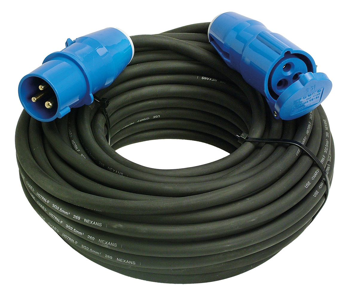 Schwabe Batterijen, accu's, opladers en aan Camping cee verlengkabel neopreen 230V/16a ip44 H07RN-F 3G2.5