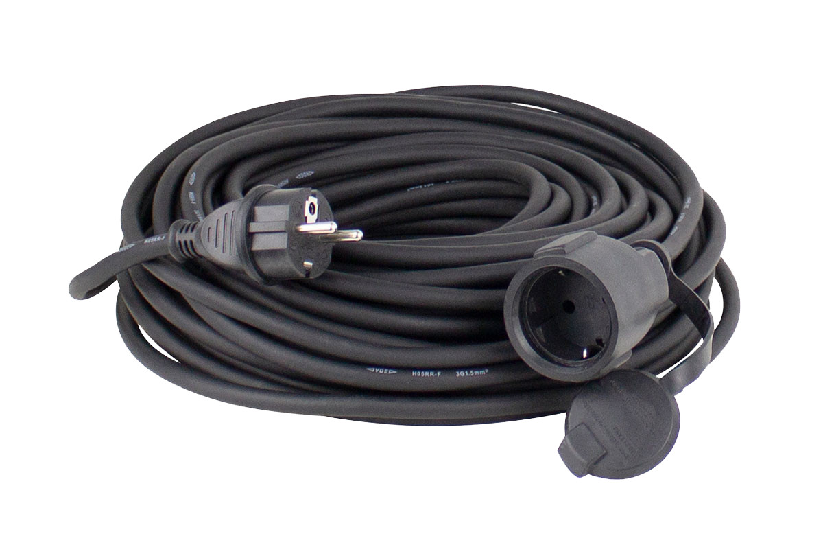Schwabe Batterijen, accu's, opladers en aan Verlengkabel neopreen 230V/16a ip44 H07RN-F 3G2,5 zwart 50M