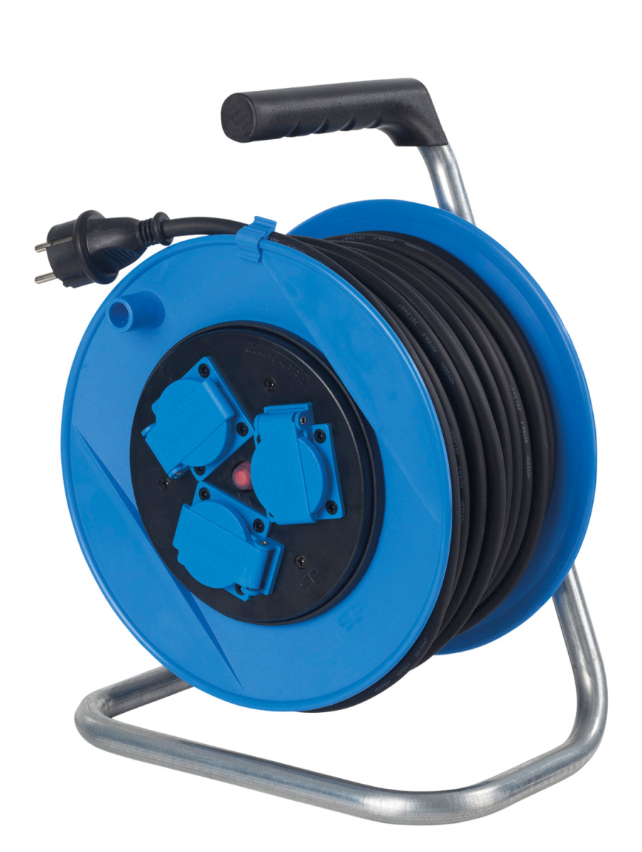 Schwabe Bouwplaatsuitrusting Kabelhaspel 230V/16a ip44 blauw neopreen H07RN-F 3G1.5 40M