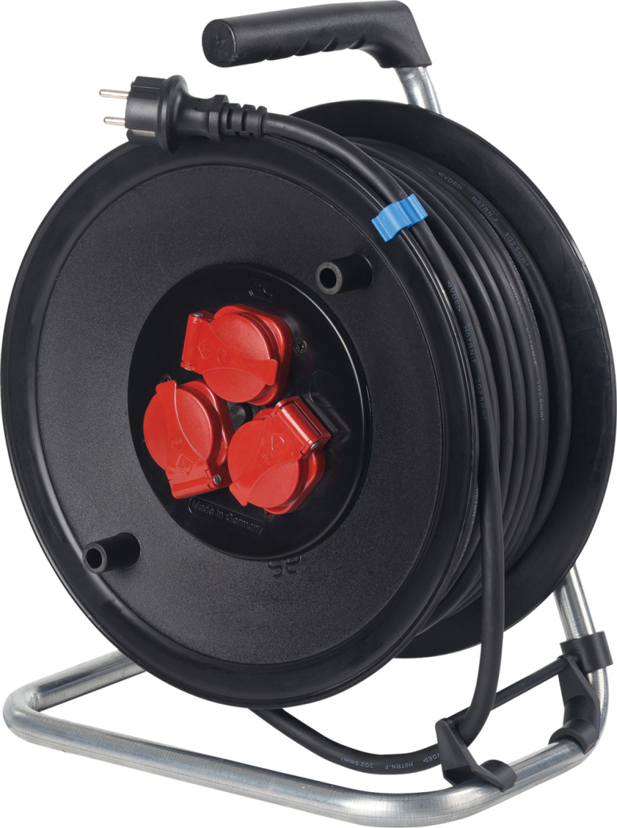 Schwabe Bouwplaatsuitrusting Kabelhaspel 230V/16a ip44 rubber H05RR-F 3G1.5 50M