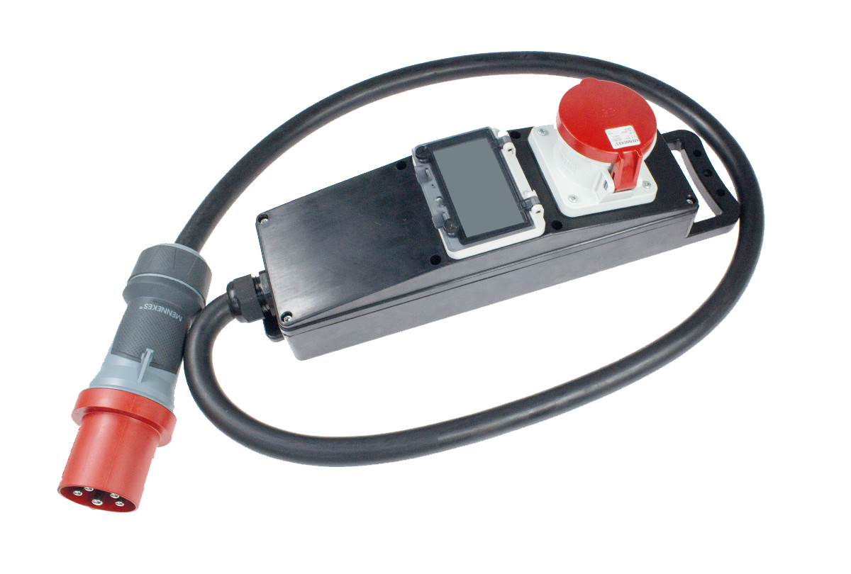 Schwabe Energie-distributiesystemen Cee mixo energieverbruiksmeter 400V/63a ip44 H07RN-F 5G16 2M