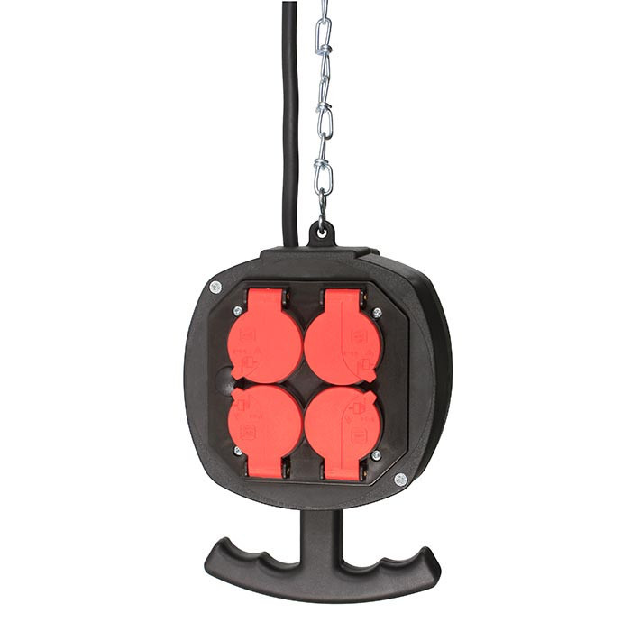 Schwabe Industriële contact/steek toepassin Hangverdeler 8X 230V/16a ip44 "zugspitze" H07RN-F 3G1,5 3M