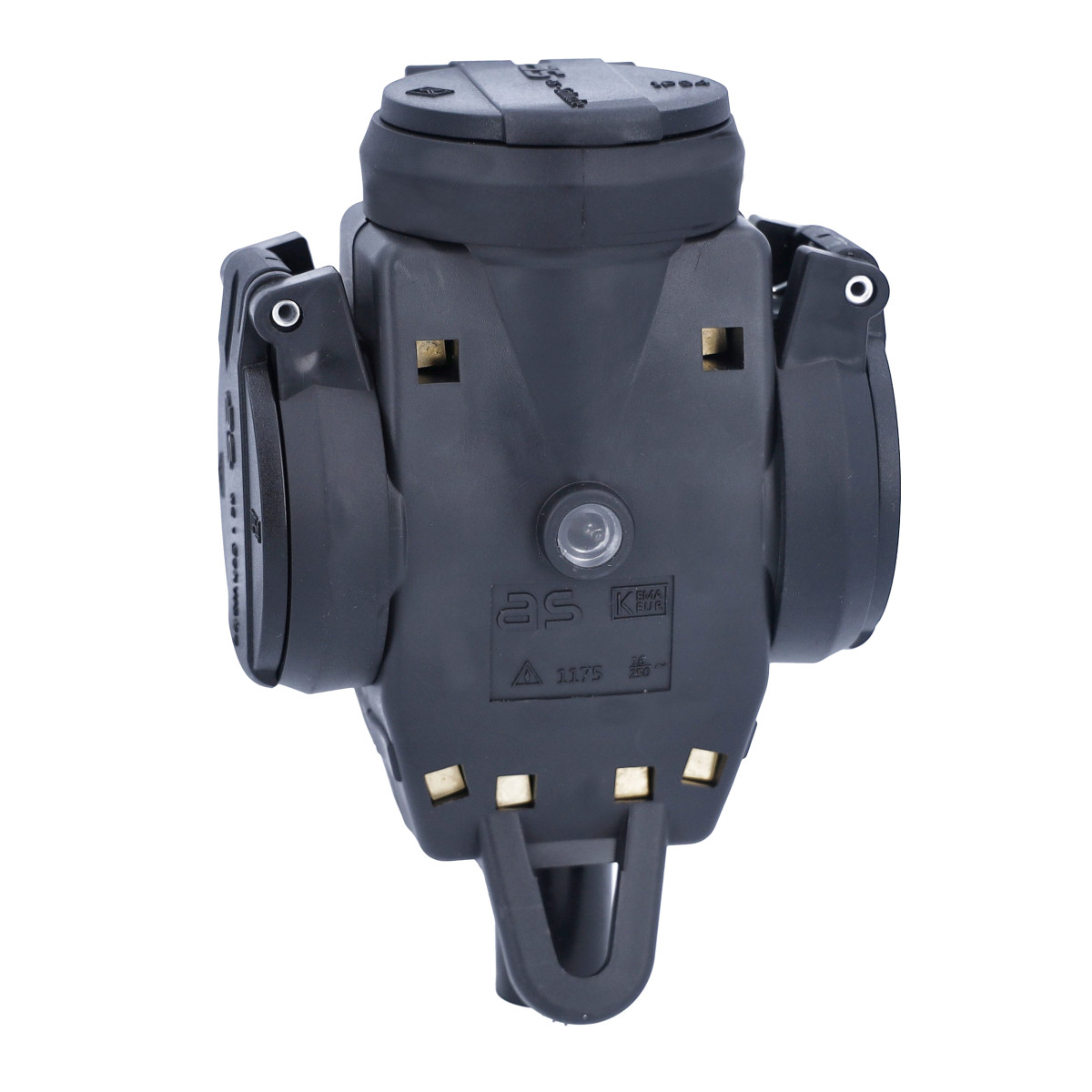 Schwabe Installatieschakelaarprogramma's Verdeeldoos massief rubber 230V/16a ip44 3-voudig zonder verle