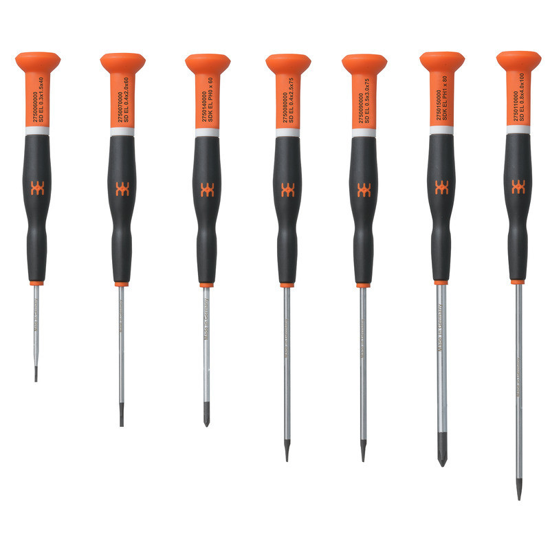 Screwdriver Set, slotted and crosshead PH screwdriver set