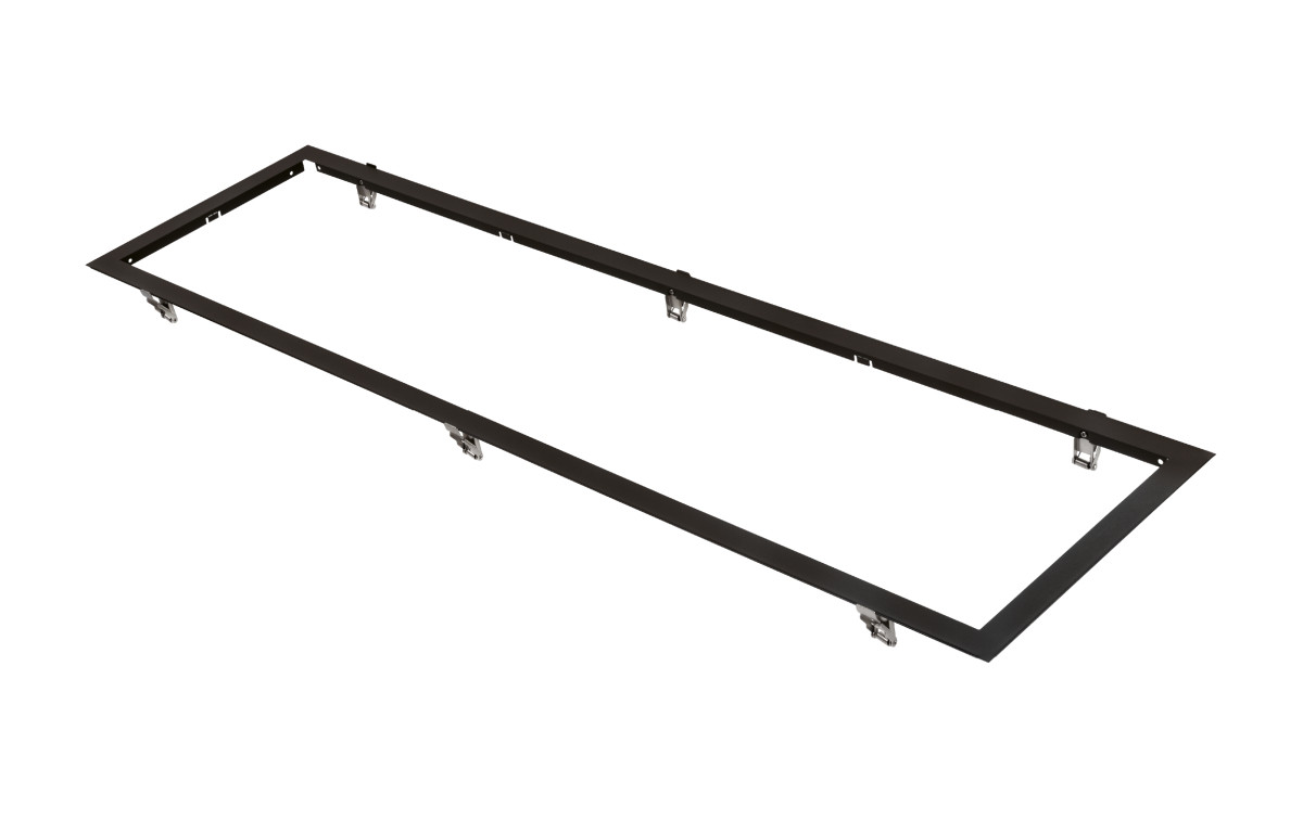 Sense 300x1200 zwart inbouwkader voor gipsplaat/troldtekt