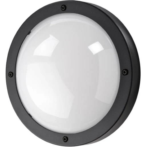 SG Lighting led buitenarmatuur - portiekarmatuur 4000K Ø270MM faseafsnijding >80° - steekklem zwart