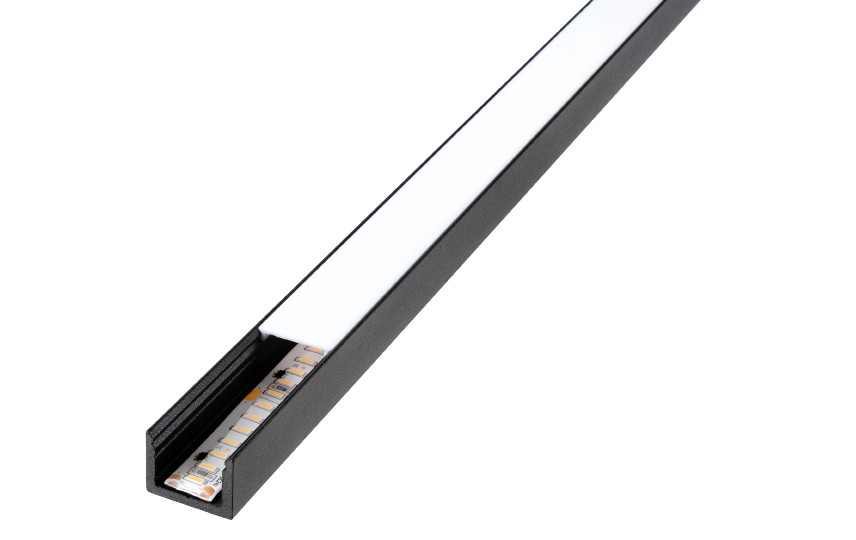 SG Stripline 1,8M profiel opbouw zwart