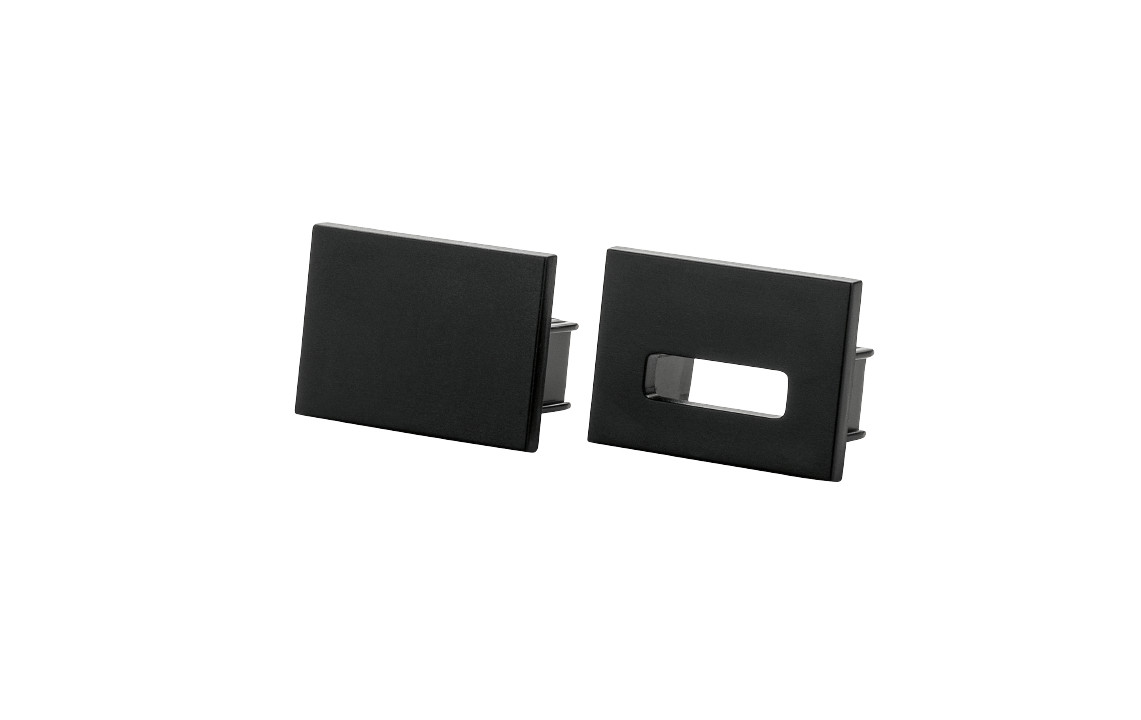 SG Stripline Zwart eindstuk opbouweenheid kit