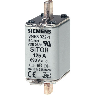 Siemens Sitor fuse smeltpatroon (mes) NH00 bovenkenmelder 80a