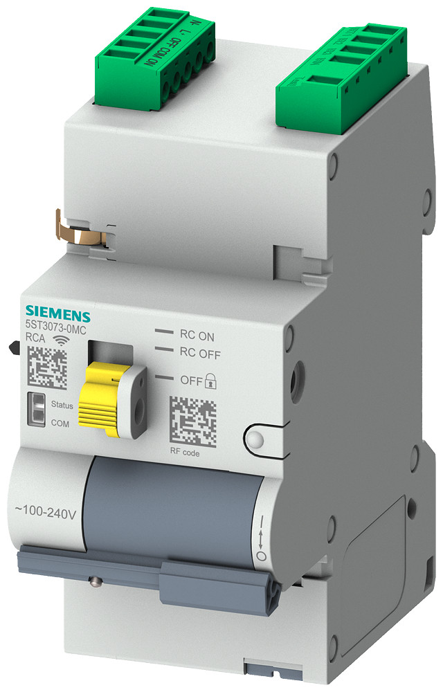 Siemens 5ST3 Com remote operating mechanism with RCD/ir test, ard, 230 V ac, 2