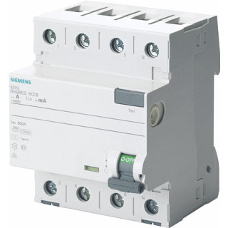 Siemens RCCB aardlekschakelaar 4P 25a 0,3a