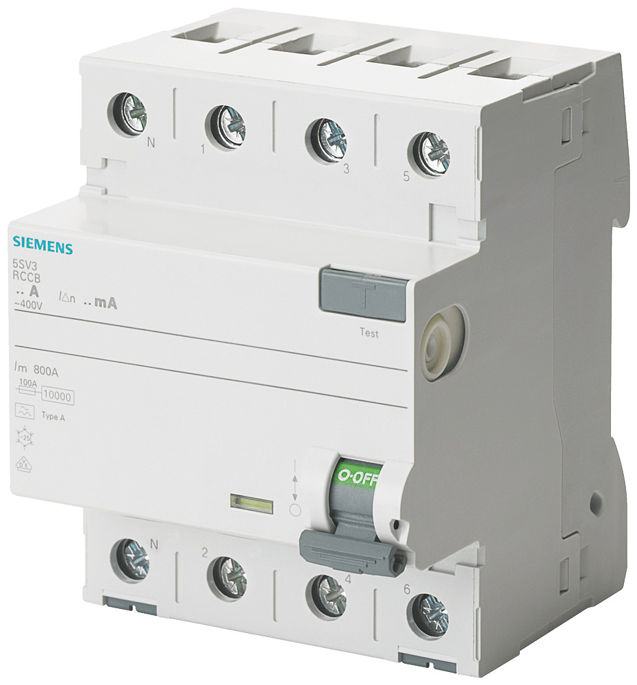 Siemens RCCB aardlekschakelaar 4P 63a 0,3a