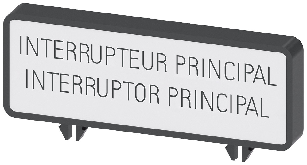 Siemens SENTRON 3LD9 Aanvullend Bord, FR/es interrupteur general/ interruptor principal (10