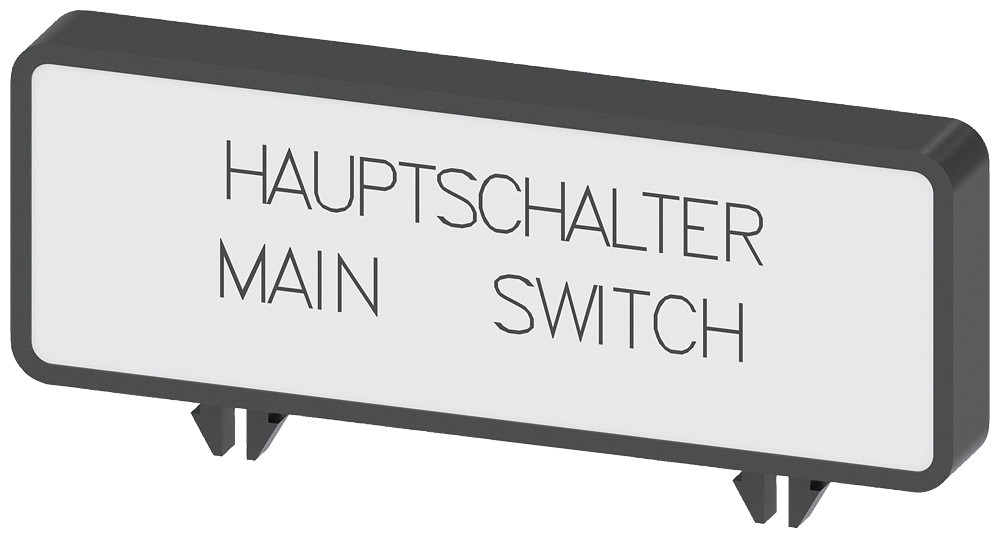 Siemens SENTRON 3LD9 Aanvullend Bord, nederlands/engels hoofdschakelaar/main switch (10 stu