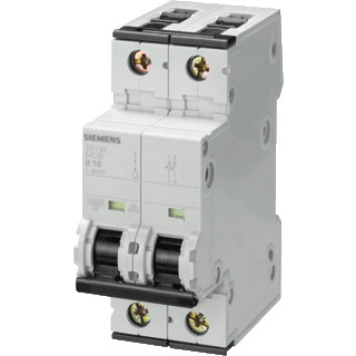 Siemens 5SY8 installatieautomaat C karakteristiek 32a 2P 2 beveiligd 2te