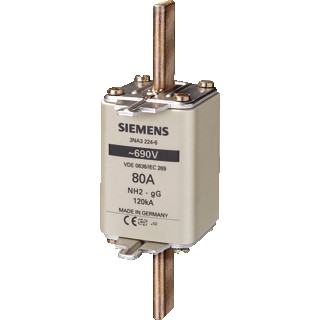 Siemens LV HRC fuse smeltpatroon (mes) NH2 bovenkenmelder 160a