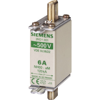 Siemens LV HRC fuse smeltpatroon (mes) NH000 bovenkenmelder 25a