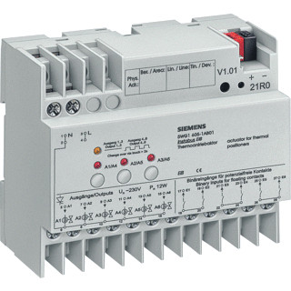 Siemens N 605/01-thermal drive actuator 6 inputs 6 outputs