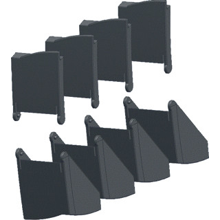 Siemens Set frontklepjes communication modules boven onder 4 sets