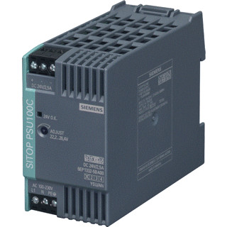 Siemens Power Supply sitop psu100c, single-phase 24 V DC/2.5 A Siemens Power Supply sitop psu100c, single-phase 24 V DC/2.5 A