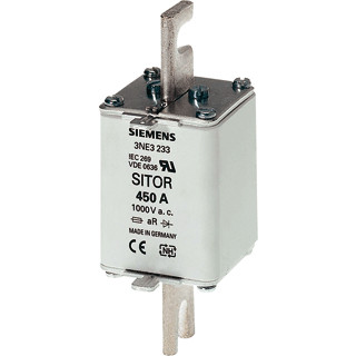 Siemens Sitor fuse smeltpatroon (mes) NH1 bovenkenmelder 350a