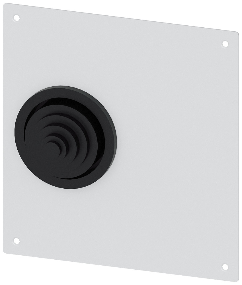 Siemens ALPHA 8GK9 Alpha 1250 din flensplaat met 1 X rubberbus 8HC6900 ip55