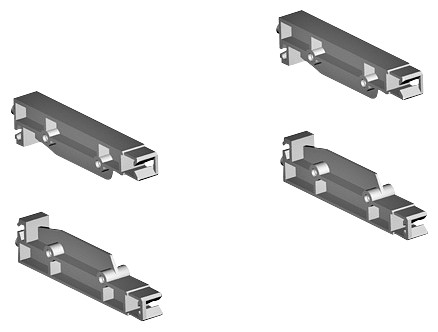 Siemens Alpha 160/400 din, supports for front cover 1 set=4 supports