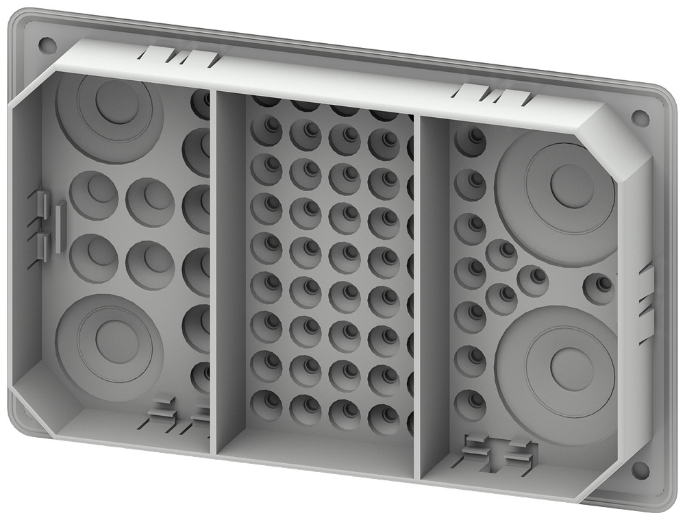 Siemens ALPHA 8GK9 Alpha 400/630/1250 din kabelflens ip55, 58x5-10MM, 2x16-35MM, 8x11-16M