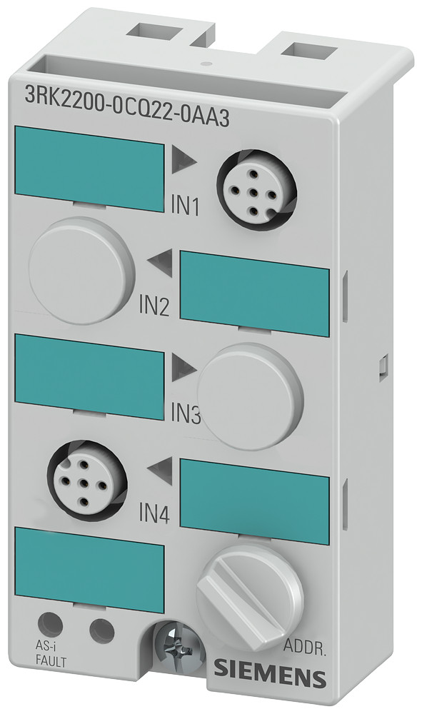 Siemens As-I compact module K45, A/B slave, digital, 2x2 I, ip67, 2x2 inputs,