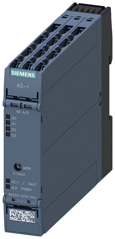 Siemens 3RK2 As-I slimline compactmodule A/B-slave 4 di, ip20 4 X ingang 3-draads S