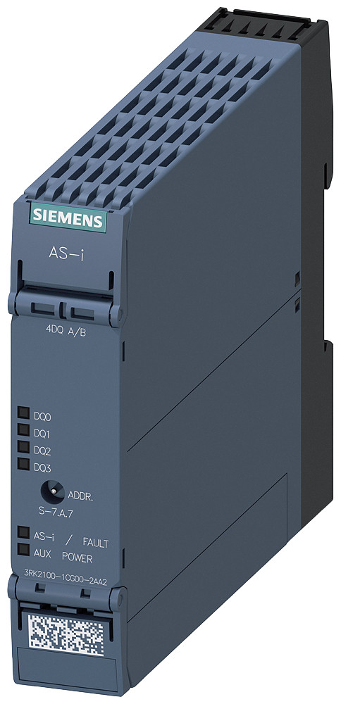 Siemens 3RK2 Asi Slimline compactmodule A/B-slave 4 DQ, ip20 4 X uitgang, 2 A, DC24
