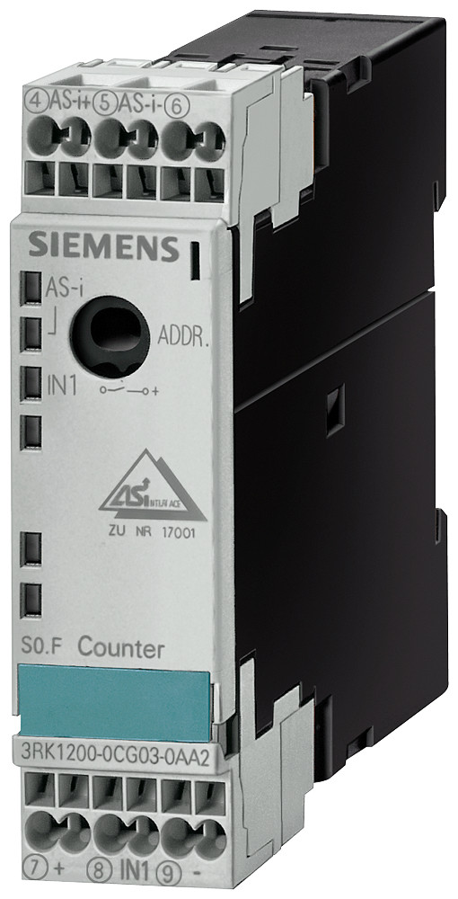 Siemens As-I slimline module S22.5, digital, 1i, counter, ip20, 1x1 counter in