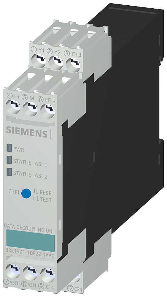 Siemens 3RK1 As-Interface dataontkopp. 2 X 4a SCHR. as-interface