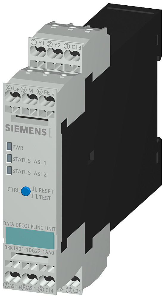 Siemens 3RK1 As-Interface dataontkopp. 2 X 4a veer as-interface