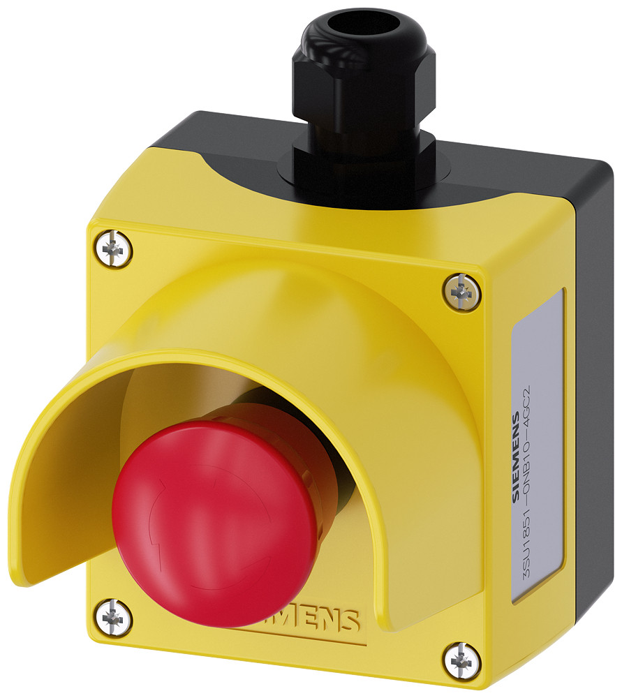 Siemens SIRIUS ACT 3SU1 As-Interface-behuizing voor bedieningsapparaten, 22 MM, metaal, geel,