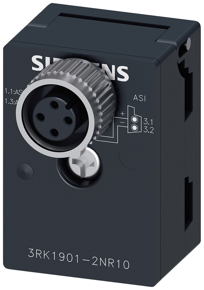 Siemens 3RK1 As-Interface M12-aftakking u_asi zonder uaux, met M12-bus ip67/68/69K,