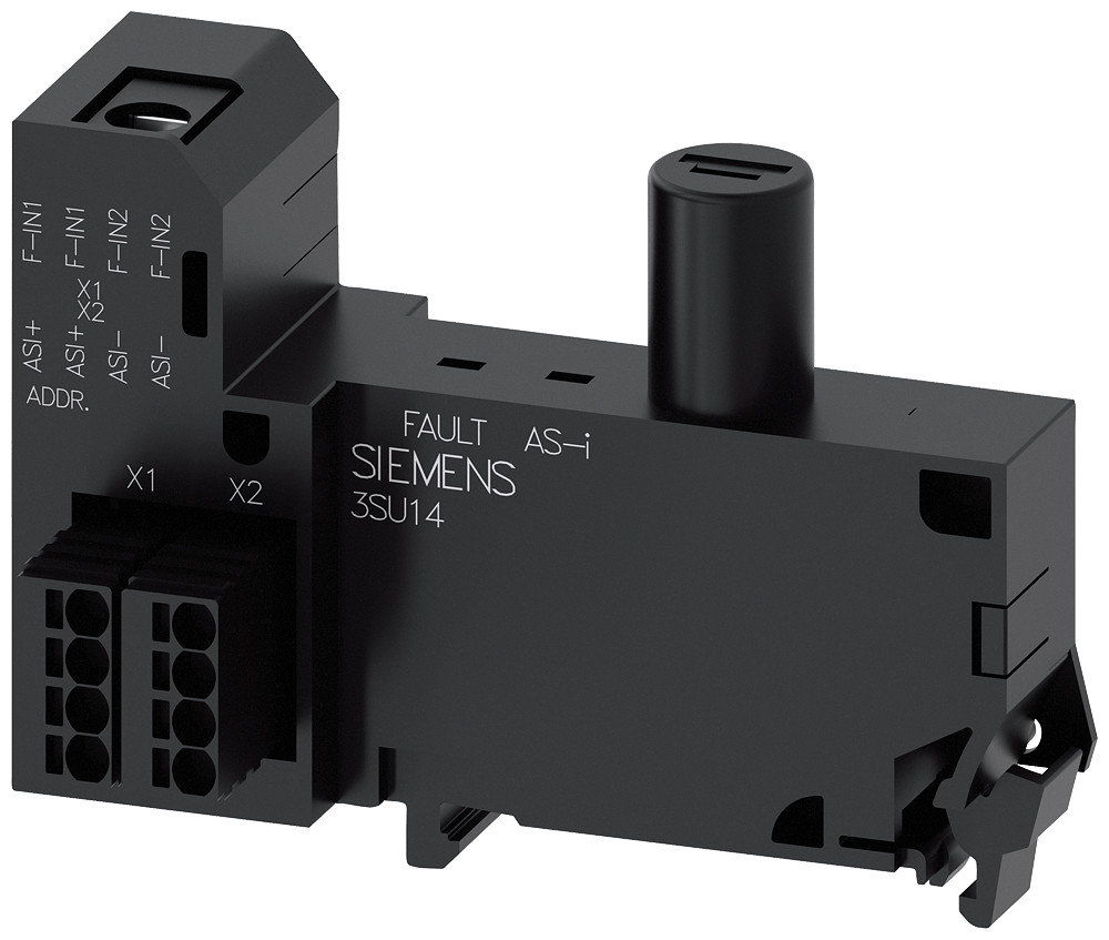 Siemens As-Interface module, 2 safe inputs, 1 led, red, push-in