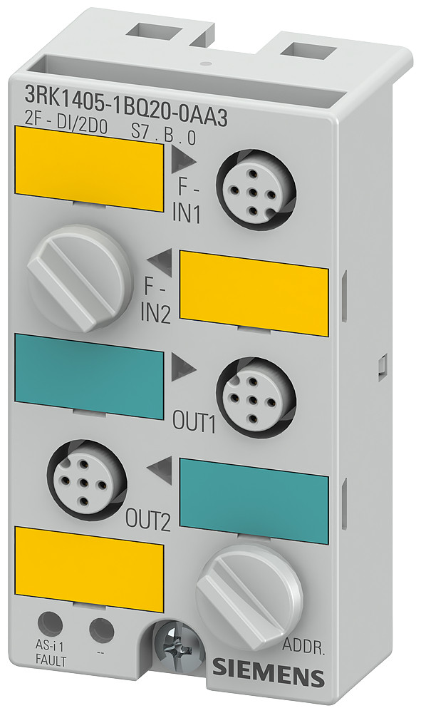 Siemens 3RK1 Asisafe Compactmodule K45F, ip67, digitaal, 2 F-de/2 da, 2 X veilige I