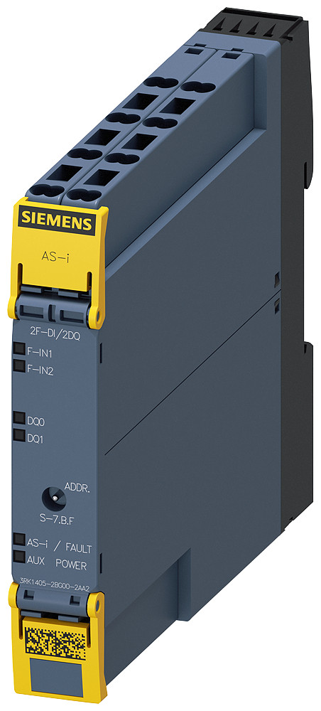 Siemens 3RK1 Asisafe Slimline compactmodule SC17.5F digital safety 2 F-di/2 DQ, ip2