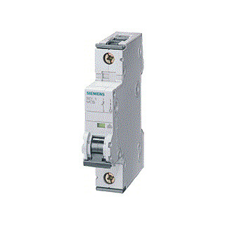Siemens 5SY6 installatieautomaat B karakteristiek 2a 1P 1 beveiligd 1te